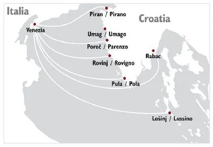 Къде можете да отидете с ферибот от Хърватия Ferries Хърватия до Италия и Венеция