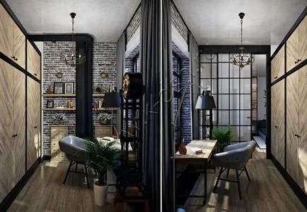 birou Loft - stil industrial interior