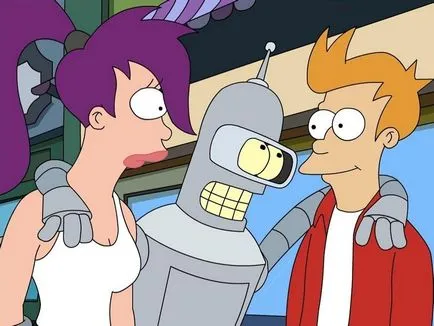 Lila turanga a animációs sorozat Futurama