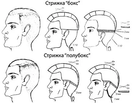 Мъжки класически разнообразие прическа и извършване технология