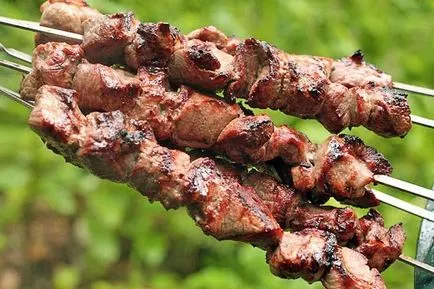 Pác shish kebab nagyon puha és szaftos marha kebab