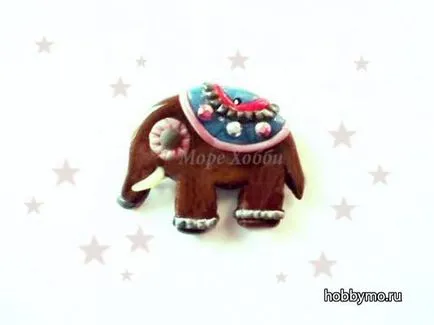 Mesterkurzus kabala elefánt (modellezés medál készült polimer agyag) - Tengeri hobby