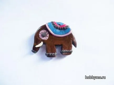 Майсторски клас талисман слон (моделиране медальон, изработен от полимер глина) - Морски хоби