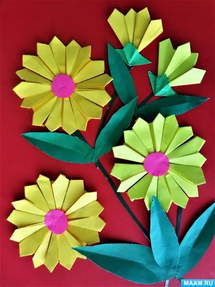 master-class pe origami „margarete colorate“