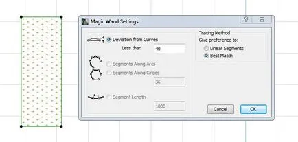 Създаване на ArchiCAD магическа пръчка да се създадат повече точки на периметъра на контура -