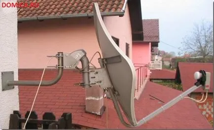 Beállítása az eltérítési parabolaantenna