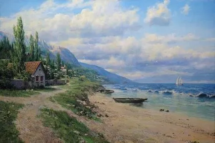 Răsărit de soare peste mare de aur! Artist Ogurtsov Andrey Mihaylovich