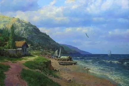 Răsărit de soare peste mare de aur! Artist Ogurtsov Andrey Mihaylovich