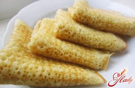 Egy egyszerű recept palacsinta tarkított kefir, tej, szódavíz