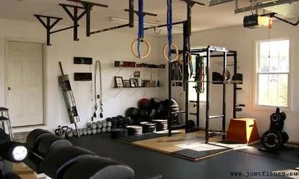 a CrossFit berendezések otthon és a teremben