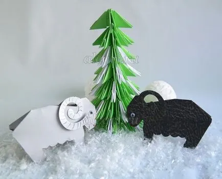 Sheep хартия със собствените си ръце