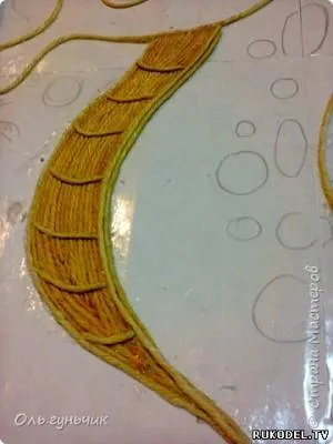 Panelek - csikóhal - kezében zsineg, a mester osztály - juta filigrán - kézműves
