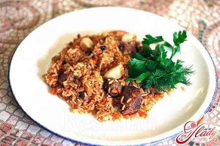 Pilaf pulyka recept egyszerű