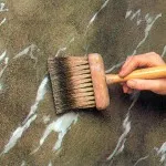 Festés a falak utánzás márvány