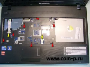 Szétszerelése laptop egy Packard Bell EasyNote tk85, számítógép segítségével