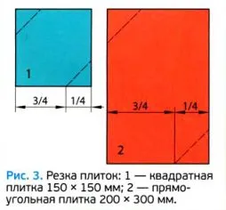 placarea pereților cu gresie pe diagonală - repararea și proiectarea pereților - portalul de construcție