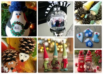 Коледни украси със собствените си ръце през 2017 г. на прозорци, врати, дърво, маса за украса на Нова година, а другият