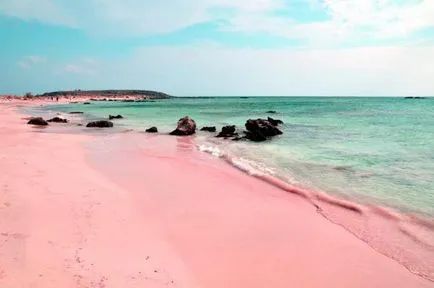 Pink strand, ahol van egy leírás