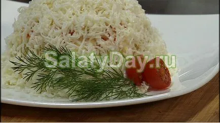 Salata de zăpadă - surpriză gust reteta delicioasa cu fotografii și video