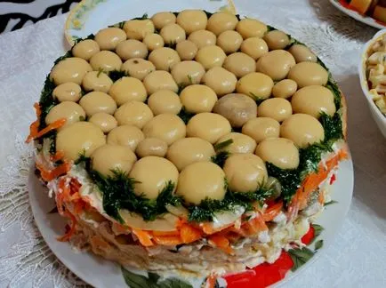 Salata răriș ciuperci