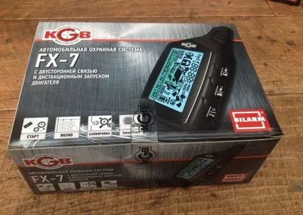 Alarma auto kgb-fx 7 descriere, funcțional