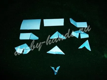 Снежинка, модулно оригами, стъпка по стъпка - майсторски клас