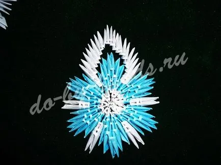 Snowflake, moduláris origami, lépésről lépésre - master class