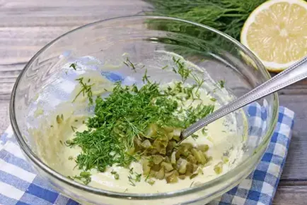 Tartármártás recept savanyúsággal