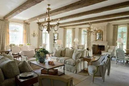 Прованс стил в интериора на къща или апартамент декорация, дизайн снимка