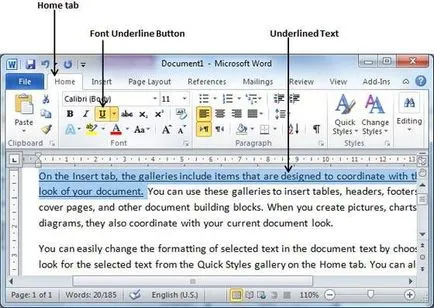 Text decoratiuni in Word 2010