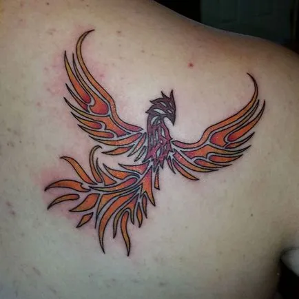 Tatuaje de valoare Firebird tatuaje, 37 fotografii, schițe