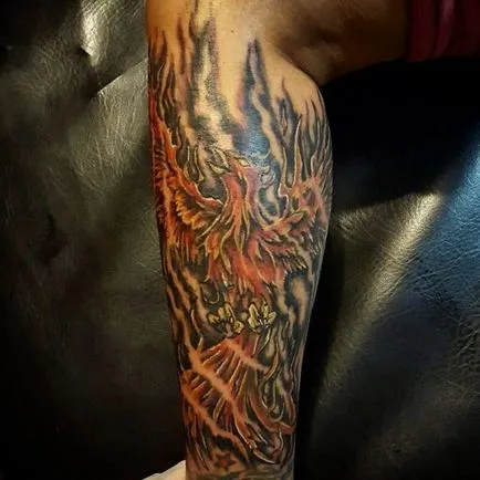 Tatuaje de valoare Firebird tatuaje, 37 fotografii, schițe