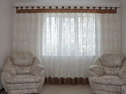 Тюл органза снимка дизайн със снимка на стаята, как да се мотае