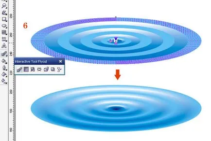 Lessons Corel Draw körök és a vízcseppek segítségével keverék eszköz - szoftver