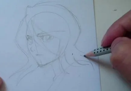 Festés órák - hogyan kell felhívni Rukia Kuchiki ceruza szakaszaiban