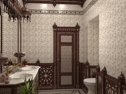 Baie în stil oriental - interior hd