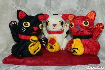 Японски късмет чар - котка amineko - дома майките