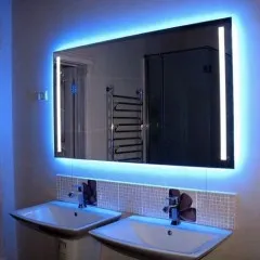 Oglinda de lumină pentru selecție baie, instalarea