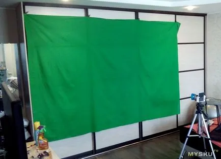 Зелен екран манипулация hromakey
