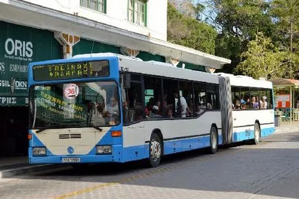 Autobuze din Rodos - este posibil să se deplaseze în jurul insulei Rhodos cu orarul de autobuz, preturi, rute