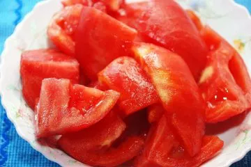 Патладжан с домати запечени с копър