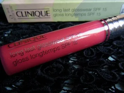 Lip Gloss clinique valahára glosswear SPF 15 (színárnyalat №14 pihenőház összetörni) - vélemények, fényképek és ár