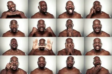Чудесата 9 изражения на лицето емоционални снимки