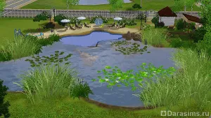 Lacul în Sims 3, care pot înota