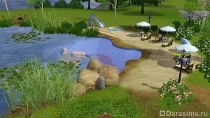 Lacul în Sims 3, care pot înota