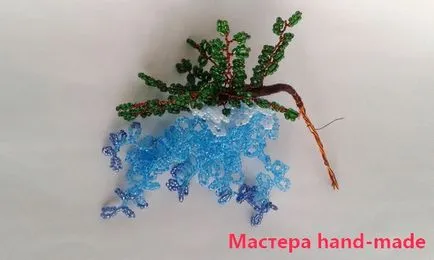 Fák üveggyöngyből - lila akác, a mester-osztály egy fotó - mester kézzel készített