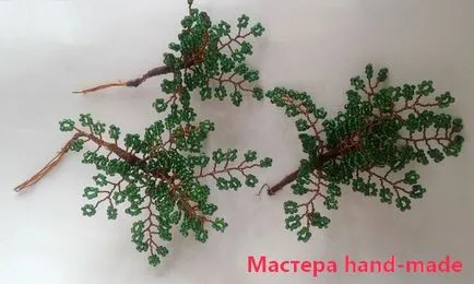Fák üveggyöngyből - lila akác, a mester-osztály egy fotó - mester kézzel készített