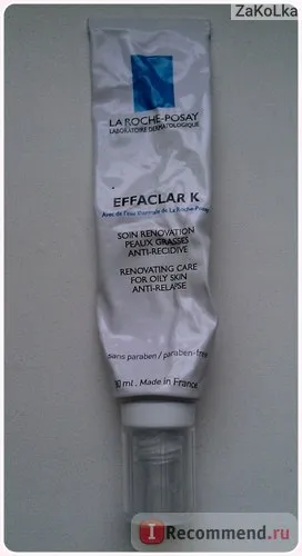 Emulsie de față la roche Posay effaclar k - «comedoane împiedică să trăiască aici! My must-have