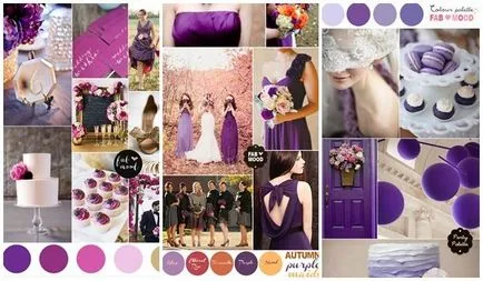 decor nunta Purple