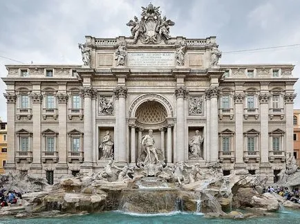 Fântâna Trevi din Roma, fotografii, istorie, descriere, reconstrucție